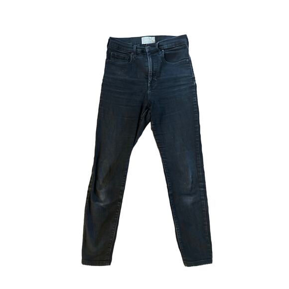 Everlane Denim - Women 28 Ankle Everlane Black Denim Skinny Jeans Pants High Rise Cotton Stretch